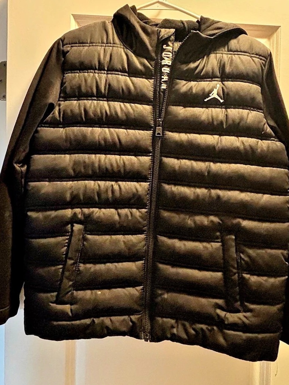 Jordan Puffer Hybrid Jacket Boys Puffer Jacket Black Large